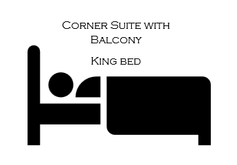 Corner Suite with Balcony